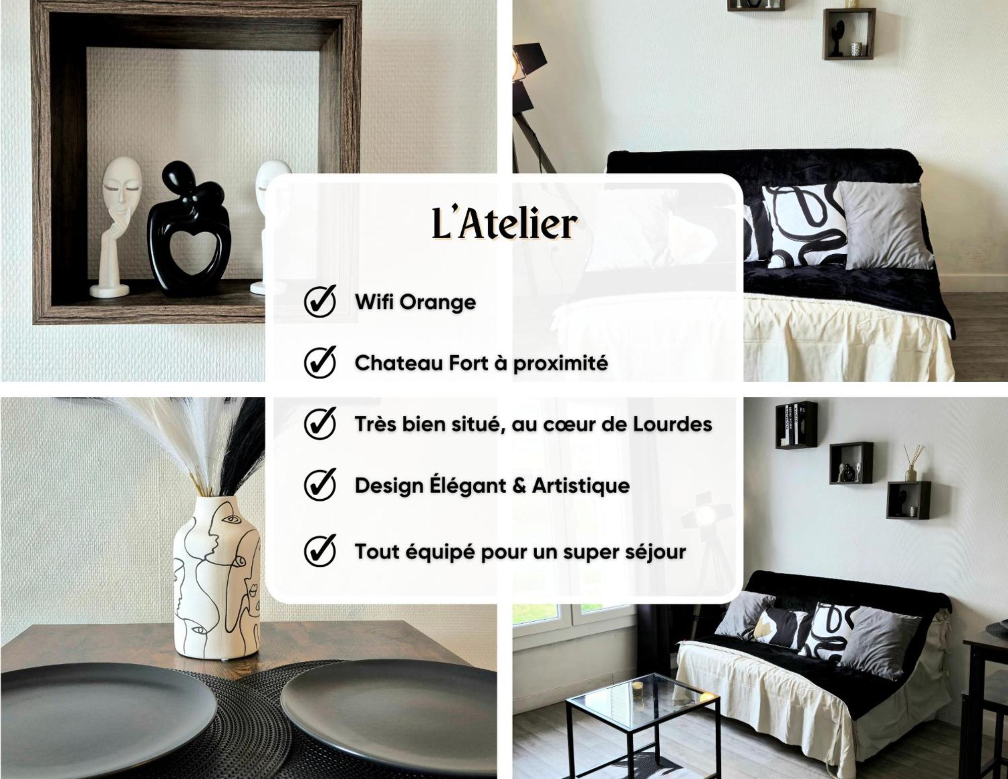 Ferienwohnung L'Atelier-T2 Proche Du Centre-Wifi-Parking Lourdes Exterior foto